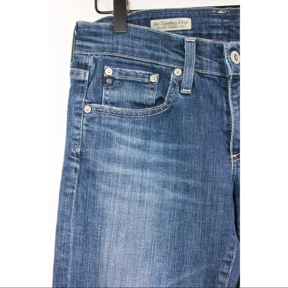 🛟AG The Tomboy Crop Medium Wash Jeans 26❤️‍🩹 - Picture 4 of 6